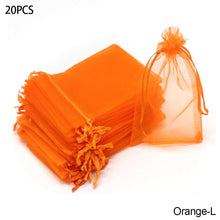 Load image into Gallery viewer, 20PCS Grape Fruit Protection Bags Garden Drawstring Netting Mesh Bags Anti-Bird For Plant Fruit Trees Organza Bags