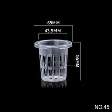 Load image into Gallery viewer, 50Pcs Hydroponic colonization Mesh Pot Net Cup Basket Hydroponic Aeroponic Planting Grow Clone Nursery Plant Soilless