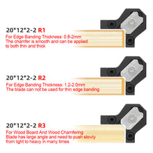 Load image into Gallery viewer, Woodworking Blade Edge Corner Planer Edge Banding Arc Trimming Manual Planer Wood Chamfering Fillet Scraper Board Deburring Tool