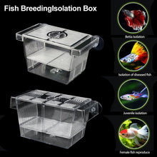 Load image into Gallery viewer, Double-Deck Clear Fish Breeding Isolation Box Aquarium Breeder Fish Tank Hatching Incubator Fish House Home