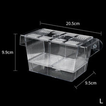 Load image into Gallery viewer, Double-Deck Clear Fish Breeding Isolation Box Aquarium Breeder Fish Tank Hatching Incubator Fish House Home