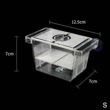 Load image into Gallery viewer, Double-Deck Clear Fish Breeding Isolation Box Aquarium Breeder Fish Tank Hatching Incubator Fish House Home