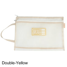 Load image into Gallery viewer, Transparent PVC Mesh Subject Bag for Students Subject Classification Document Bag A4 Test Paper Storage Bag Textbook