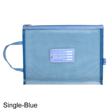 Load image into Gallery viewer, Transparent PVC Mesh Subject Bag for Students Subject Classification Document Bag A4 Test Paper Storage Bag Textbook
