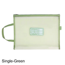 Load image into Gallery viewer, Transparent PVC Mesh Subject Bag for Students Subject Classification Document Bag A4 Test Paper Storage Bag Textbook