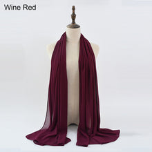 Load image into Gallery viewer, Fashion Silky Satin Turbans For Women Plain Hijabs Head Scarf For Ladies Elegant Shawl Muslim Scarves Head Wraps