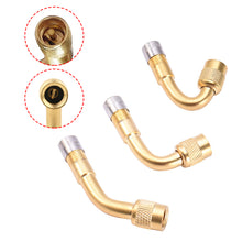 Load image into Gallery viewer, 45/90/135 Degree Angle Brass Motorcycle Bent Valve Adaptor Tyre Tube Valve Extension Adapter for Car Truck Motorcycle Cycling Accessories