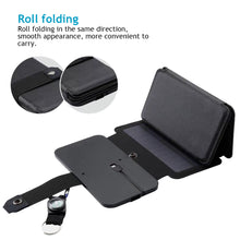 Load image into Gallery viewer, Portable Folding Outdoor Solar Panel Charger 5V 2.1A USB Output Devices Camp Hiking Backpack Travel Power Supply For Smartphones