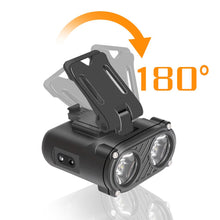 Load image into Gallery viewer, 5 Modes USB Rechargeable Dual Beam Hat Clip Cap Light Mini LED Headlamp Sensor Headlight Adjustable Angle Camping Headlamp Work Lights