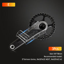 Load image into Gallery viewer, Universal 3pcs Mountain Bike Crank Protective Film Cover Carbon Fiber Anti-collision MTB Crank Clear Sticker Protection Bicycle Accessories