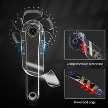 Load image into Gallery viewer, Universal 3pcs Mountain Bike Crank Protective Film Cover Carbon Fiber Anti-collision MTB Crank Clear Sticker Protection Bicycle Accessories