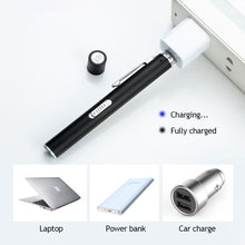 Load image into Gallery viewer, LED Flashlight Work Light Dual Light Source Medical First Aid Pen Light Flashlight Torch Lamp Pupil Gauge Measurements Doctor Nurse Diagnosis