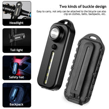 Load image into Gallery viewer, USB Rechargeable LED Shoulder Tactical Police Flashlight with Clip Torch Bike Taillight Helmet Warning Light Outdoor Lamp