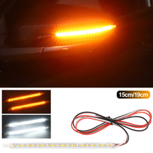 Load image into Gallery viewer, 15cm/19cm 1PC Car Rearview Mirror Indicator LED Lamp DRL Streamer Auto Headlight Strip Turn Signal Flowing Light Source Daylight