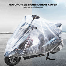 Load image into Gallery viewer, Universal Motorcycle Transparent Cover Waterproof Dustproof Outdoor Bike Scooter Protector Rain Cover