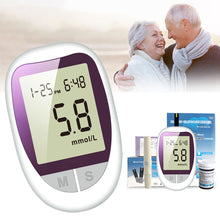 Load image into Gallery viewer, Blood Glucose Meter Household Blood Glucose Detector Measuring Hyperglycemia Medical Blood Glucose Meter Blood Sampling Needle