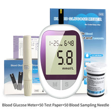 Load image into Gallery viewer, Blood Glucose Meter Household Blood Glucose Detector Measuring Hyperglycemia Medical Blood Glucose Meter Blood Sampling Needle