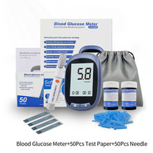 Load image into Gallery viewer, Blood Glucose Meter Household Medical Precise Blood Glucose Meter Blood Glucose Test Paper Blood Sampling Needle Health Monitoring