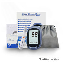 Load image into Gallery viewer, Blood Glucose Meter Household Medical Precise Blood Glucose Meter Blood Glucose Test Paper Blood Sampling Needle Health Monitoring