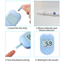 Load image into Gallery viewer, Household Portable Blood Glucose Meter HD Large Screen Display Painless Blood Glucose Meter Blood Glucose Test Paper