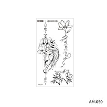 Load image into Gallery viewer, Flower Arm Tattoo Sticker Waterproof Plain Color Disposable Artistic Flower Summer Women Men Fashion Tattoo Sticker