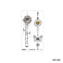 Load image into Gallery viewer, Flower Arm Tattoo Sticker Waterproof Plain Color Disposable Artistic Flower Summer Women Men Fashion Tattoo Sticker