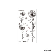 Load image into Gallery viewer, Flower Arm Tattoo Sticker Waterproof Plain Color Disposable Artistic Flower Summer Women Men Fashion Tattoo Sticker