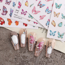 Load image into Gallery viewer, Fashion Nail Enhancement Sticker Strawberry Cute Rabbit Flower Back Glue Nail Sticker Pink Ink Nail Enhancement Sticker