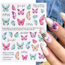 Load image into Gallery viewer, Fashion Nail Enhancement Sticker Strawberry Cute Rabbit Flower Back Glue Nail Sticker Pink Ink Nail Enhancement Sticker