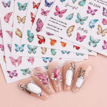 Load image into Gallery viewer, Fashion Nail Enhancement Sticker Strawberry Cute Rabbit Flower Back Glue Nail Sticker Pink Ink Nail Enhancement Sticker