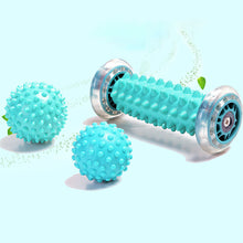 Load image into Gallery viewer, 3pcs Foot Massage Stick Fascia Ball Set Muscle Relaxation Fitness Fascia Ball Prick Ball Hand Grip Ball Foot Massager Massage Roller