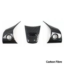 Load image into Gallery viewer, 3Pcs Car Steering Wheel Panel Cover Sticker Trim Decoration Carbon Fiber For Tesla Model 3 Y 2021 Modified Accessories