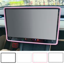 Load image into Gallery viewer, Car Silicone Protective Frame Edge Cover Central Control Navigation Screen Protector Trim Car Accessories Tesla Model 3 Y 2022 2021