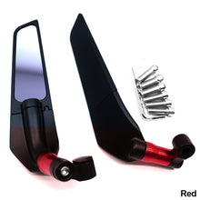 Load image into Gallery viewer, Pair Motorcycle Adjustable Rotating Side Wing Rearview Mirrors Mirror Winglet Motor Accessories For Kawasaki Z900 Z1000 Z800 Z750 Z650 Z300 Z250 Z125