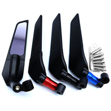 Load image into Gallery viewer, Pair Motorcycle Adjustable Rotating Side Wing Rearview Mirrors Mirror Winglet Motor Accessories For Kawasaki Z900 Z1000 Z800 Z750 Z650 Z300 Z250 Z125