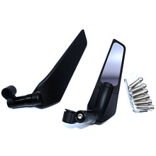 Load image into Gallery viewer, Pair Motorcycle Adjustable Rotating Side Wing Rearview Mirrors Mirror Winglet Motor Accessories For Kawasaki Z900 Z1000 Z800 Z750 Z650 Z300 Z250 Z125