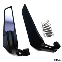 Load image into Gallery viewer, Pair Motorcycle Adjustable Rotating Side Wing Rearview Mirrors Mirror Winglet Motor Accessories For Kawasaki Z900 Z1000 Z800 Z750 Z650 Z300 Z250 Z125