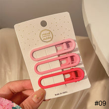 Load image into Gallery viewer, Cute Pink Small Hairpin Side Clip Bangs Hairpin Acrylic Hair Clip Fashion Delicate Headwear Hair Accessories