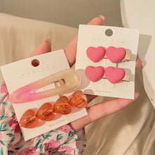 Load image into Gallery viewer, Cute Pink Small Hairpin Side Clip Bangs Hairpin Acrylic Hair Clip Fashion Delicate Headwear Hair Accessories