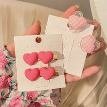 Load image into Gallery viewer, Cute Pink Small Hairpin Side Clip Bangs Hairpin Acrylic Hair Clip Fashion Delicate Headwear Hair Accessories
