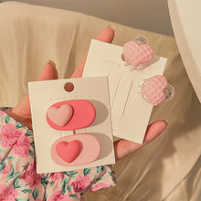 Load image into Gallery viewer, Cute Pink Small Hairpin Side Clip Bangs Hairpin Acrylic Hair Clip Fashion Delicate Headwear Hair Accessories