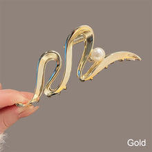 Load image into Gallery viewer, Exquisite Pearl Wave Hairpin Fashion Temperamental Alloy Hair Clip Headwear Hair Accessories for Women