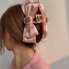Load image into Gallery viewer, Temperamental Rose Bow Hairpin Fashion Bow Headwear Hair Clip Women Girls Hair Claw Clip Hair Accessories