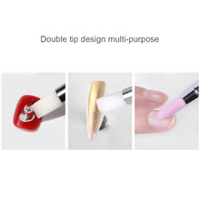 Load image into Gallery viewer, Manicure Silicone Polishing Pen Dual Purpose Double Headed Nail Pen Embossing Polishing Pen Nail Tools Nail Art Accessories