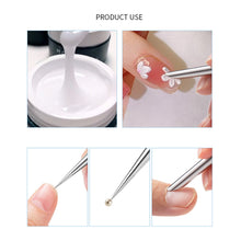Load image into Gallery viewer, Stainless Steel Double-ended Cuticle Pusher Remove Dirt Cutin Cuticle Pusher Manicure Tool Nail Cleaner Care Tool