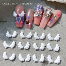Load image into Gallery viewer, White Angel Wing Nail Ornament Cartoon Stereoscopic Resin Nail Art Decoration Manicure Accessories