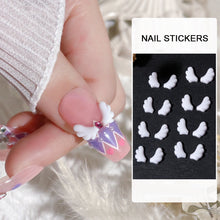 Load image into Gallery viewer, White Angel Wing Nail Ornament Cartoon Stereoscopic Resin Nail Art Decoration Manicure Accessories