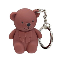 Load image into Gallery viewer, Bear Keychain Pendant Lip Glaze 6 Colors Matte Velvet Lip Gloss Lipstick Non-fading Long-lasting Lip Glaze Women Lip Makeup Cosmetics