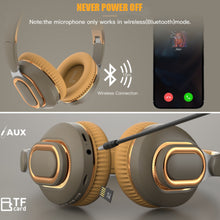 Load image into Gallery viewer, Wireless Bluetooth Headphones With Mic Sports Over Headphones Stereo HIFI Headset