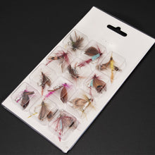 Load image into Gallery viewer, 12PCS/Set Bionic Fly Fishing Hair Needle Fly Hook Moth Butterfly Insect Style Feather Bait Fish Hook Fishing Gear Accessories
